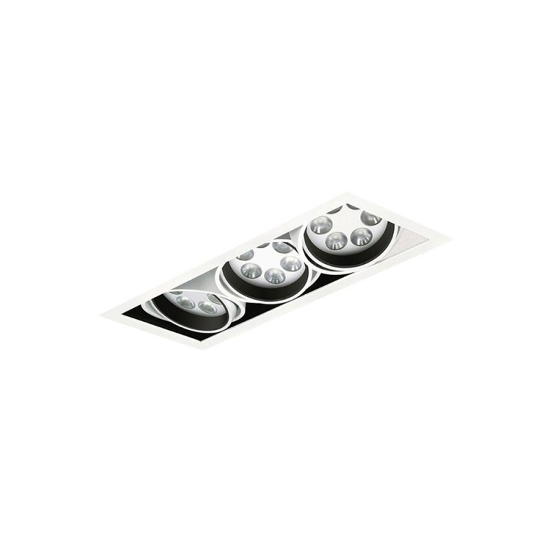 Philips 3x6LED Triple Recessed downlight 18W 40° 3000K white
