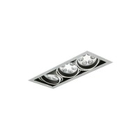 Philips 3x6LED Faretto Incasso triplo 18W 25° 3000K grigio