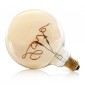 LED Curved Vintage Lamp Globe D.125 LOVE E27 5W 2000K 250lm