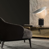 Flos Taccia LED 28W Lampada da tavolo in vetro nero