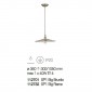 Ideal Lux Cantina SP1 60W E27 Pendant Suspension Lamp Brushed