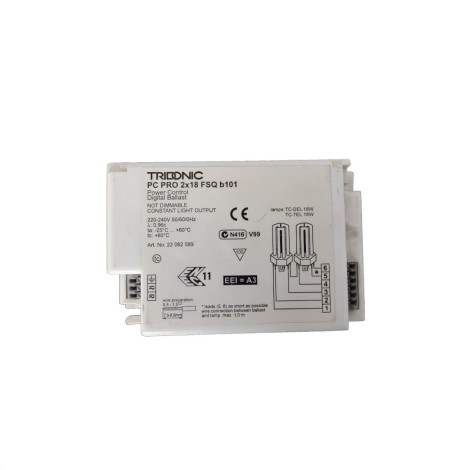Tridonic Ballast elettronico PC PRO 2X18 FSQ B101
