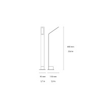 Ideal Lux Agos led floor bollard