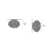 Kartell Bloom CW2 ceiling-wall lamp