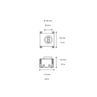 Ideal Lux Taurus recessed led spotlight