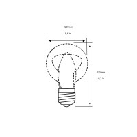 copy of Daylight Smoky Ellipse 170 bulb E27 10W