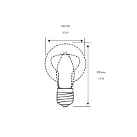 Daylight Smoky Cone 140 lampadina E27 10W