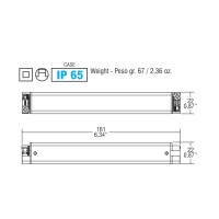 TCI SLIM/U 15W 350mA DC Elettronic Driver water proof IP65