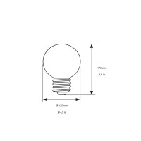 Daylight G125 Cup Filament 5V Line bulb E27 1.3W